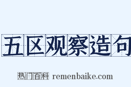 五区观察造句是什么意思的图片